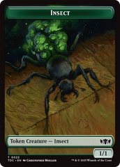 Insect (0022) // Plant Double-Sided Token [Tarkir: Dragonstorm Commander Tokens] | Gamers Paradise