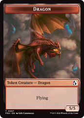 Dragon // Lotus Double-Sided Token [Reality Fracture Tokens] | Gamers Paradise