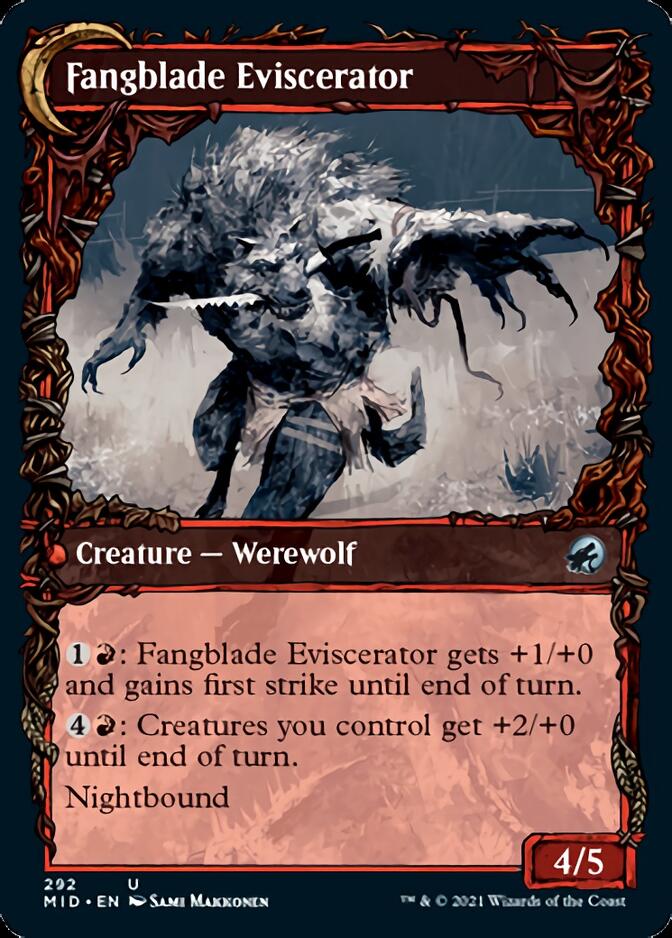 Fangblade Brigand // Fangblade Eviscerator (Showcase Equinox) [Innistrad: Midnight Hunt] | Gamers Paradise