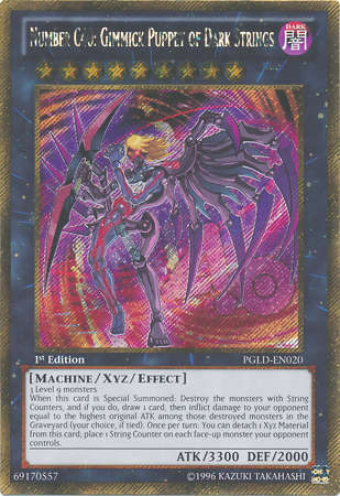 Number C40: Gimmick Puppet of Dark Strings [PGLD-EN020] Gold Secret Rare | Gamers Paradise