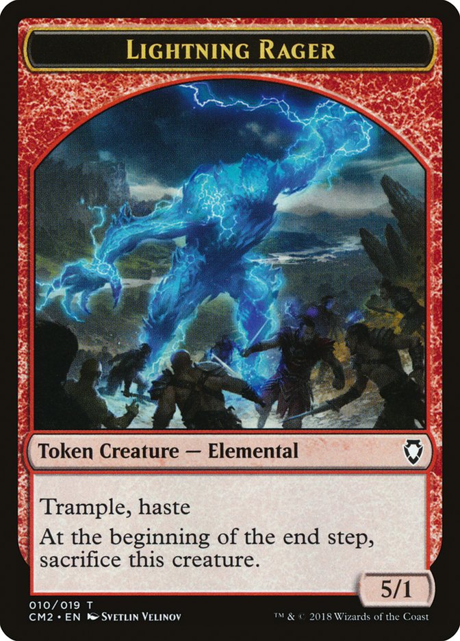 Lightning Rager Token [Commander Anthology Volume II Tokens] | Gamers Paradise