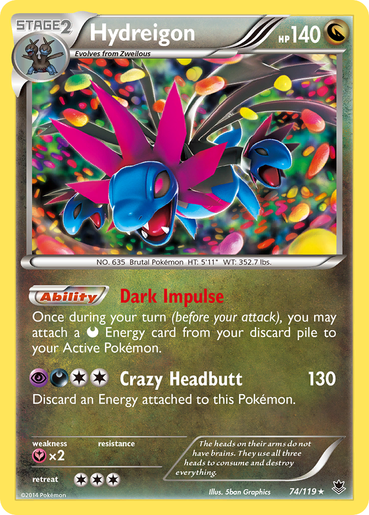 Hydreigon (74/119) [XY: Phantom Forces] | Gamers Paradise