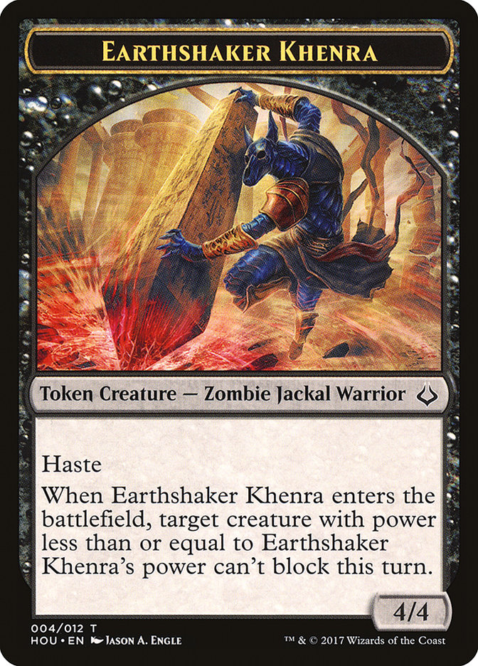 Earthshaker Khenra Token [Hour of Devastation Tokens] | Gamers Paradise