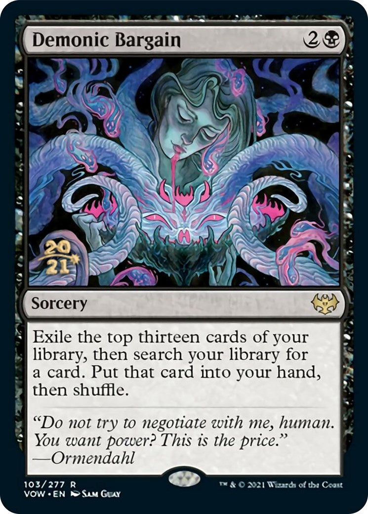 Demonic Bargain [Innistrad: Crimson Vow Prerelease Promos] | Gamers Paradise
