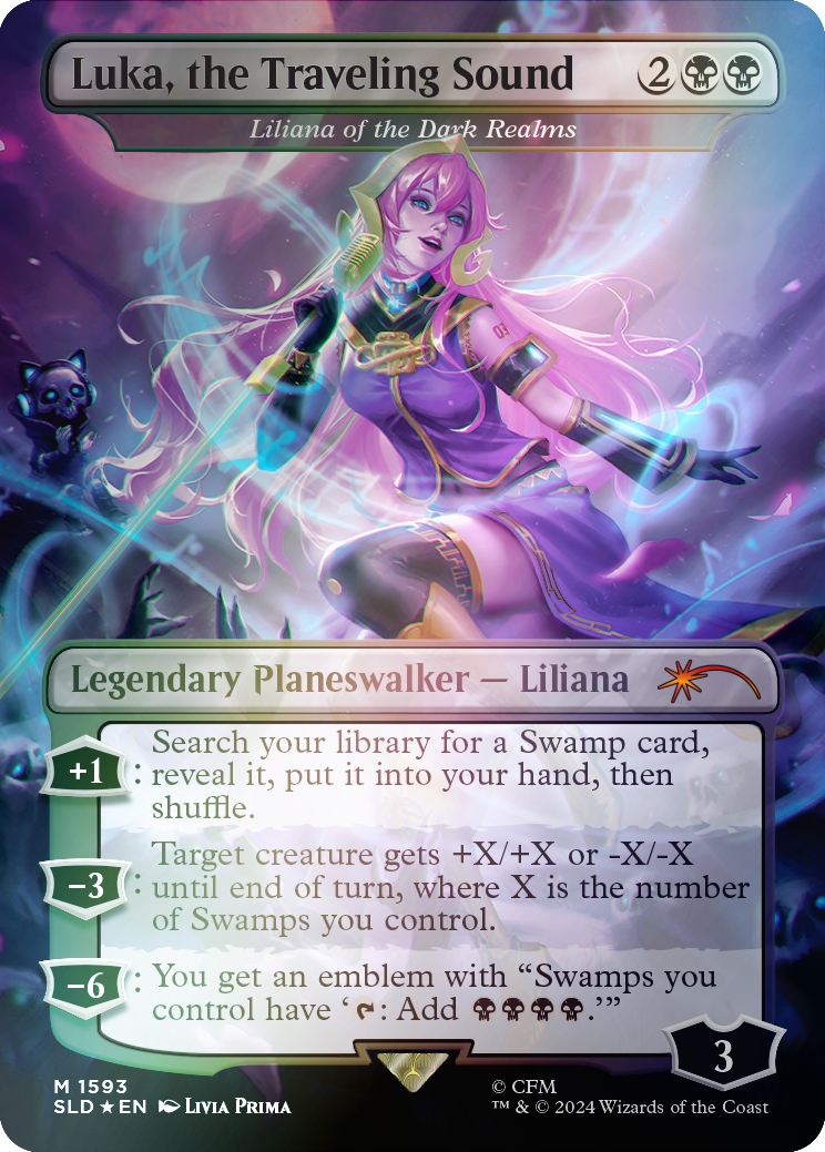 Luka, the Traveling Sound - Liliana of the Dark Realms (Rainbow Foil) [Secret Lair Drop Series] | Gamers Paradise