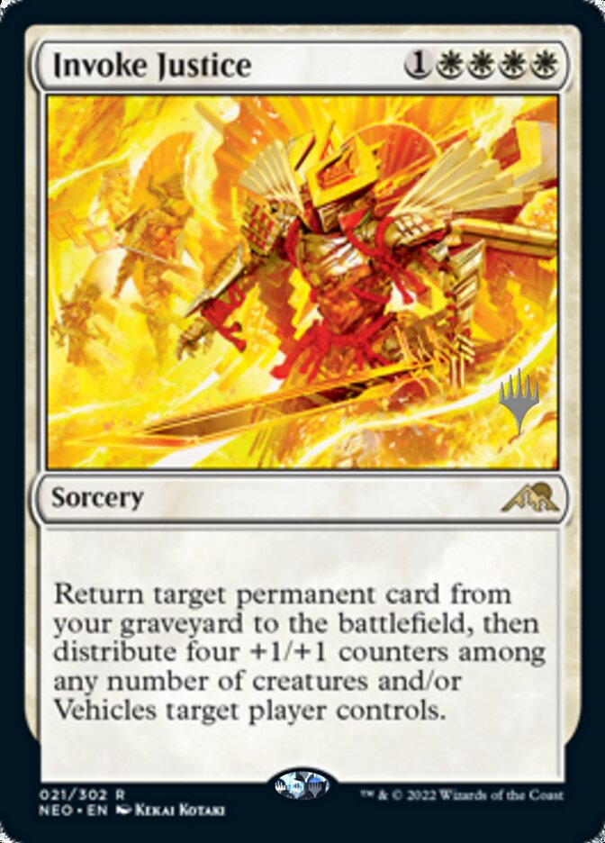 Invoke Justice (Promo Pack) [Kamigawa: Neon Dynasty Promos] | Gamers Paradise