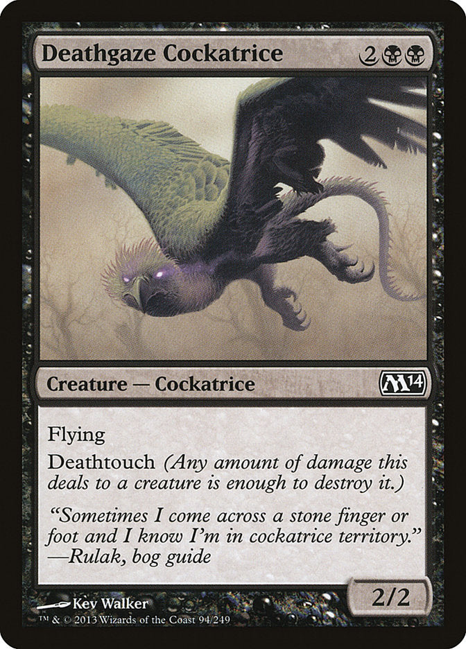 Deathgaze Cockatrice [Magic 2014] | Gamers Paradise