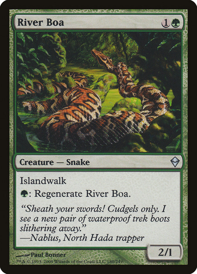 River Boa [Zendikar] | Gamers Paradise