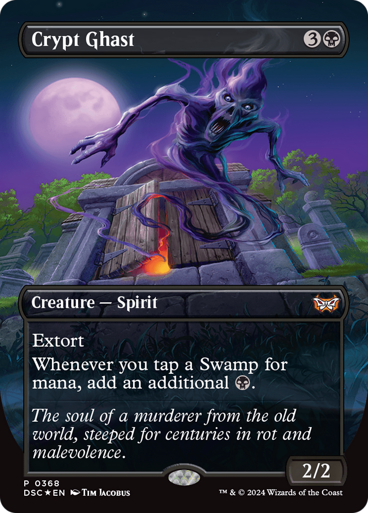 Crypt Ghast (Borderless) [Duskmourn: House of Horror Commander] | Gamers Paradise