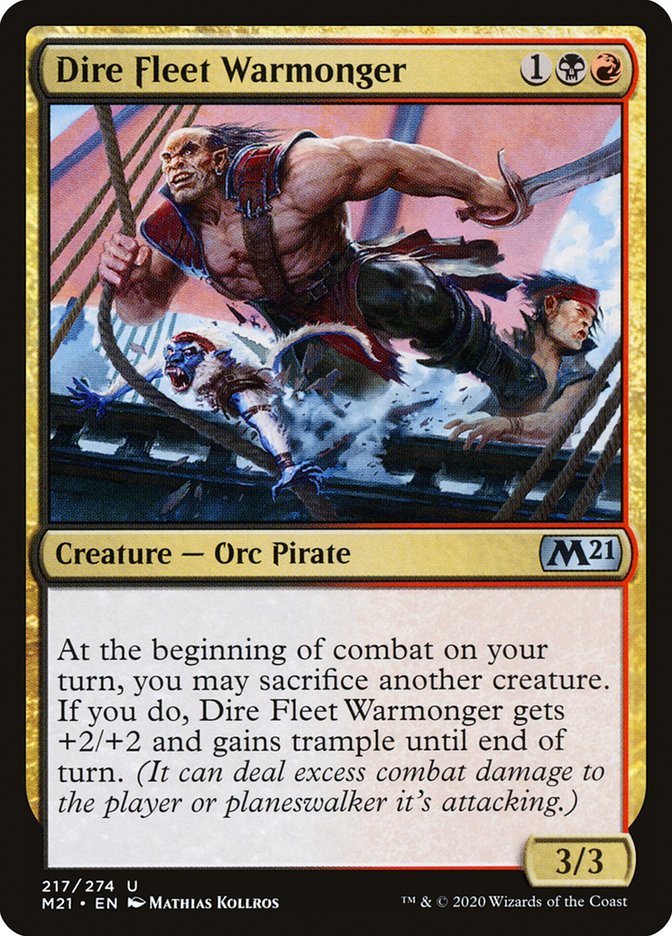 Dire Fleet Warmonger [Core Set 2021] | Gamers Paradise