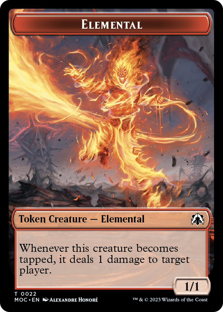 Elemental (22) // Elemental (9) Double-Sided Token [March of the Machine Commander Tokens] | Gamers Paradise
