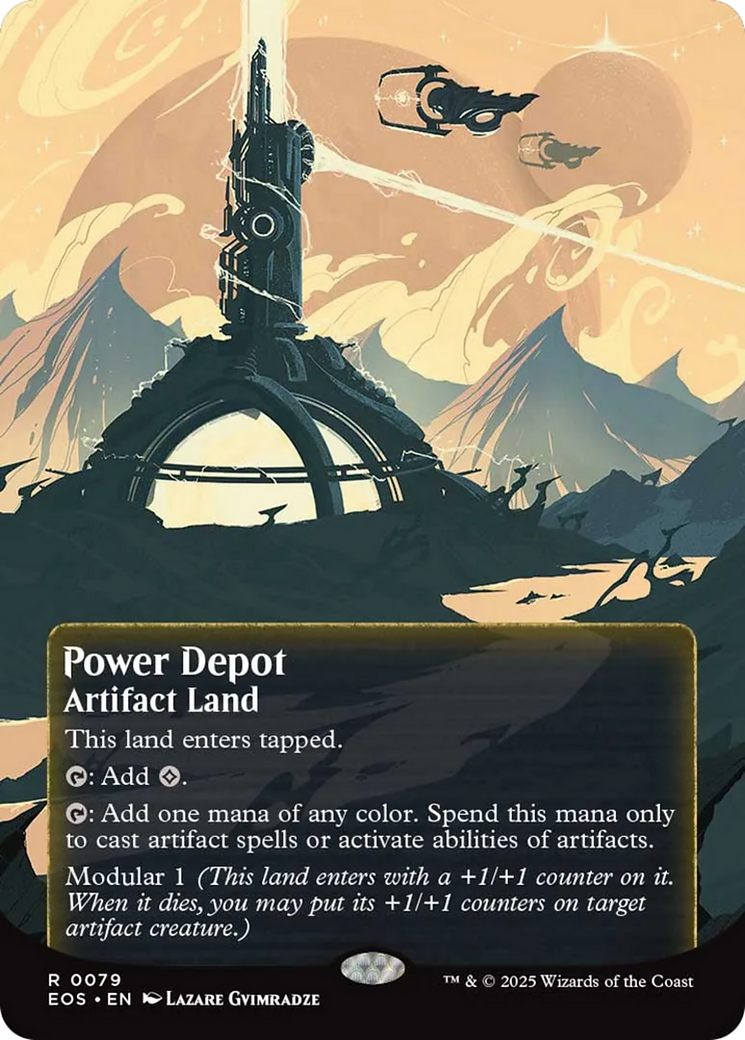 Power Depot (0079) (Borderless) [Edge of Eternities: Stellar Sights] | Gamers Paradise