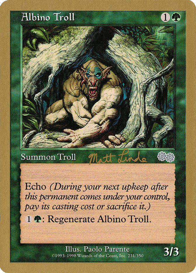 Albino Troll (Matt Linde) [World Championship Decks 1999] | Gamers Paradise