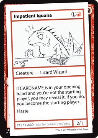 Impatient Iguana (2021 Edition) [Mystery Booster Playtest Cards] | Gamers Paradise