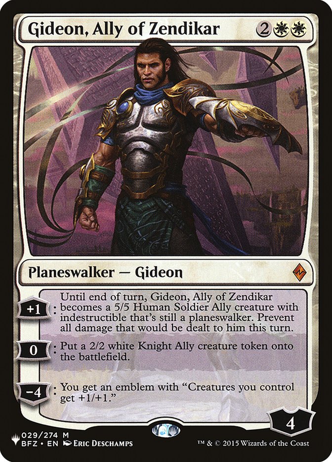 Gideon, Ally of Zendikar [The List] | Gamers Paradise