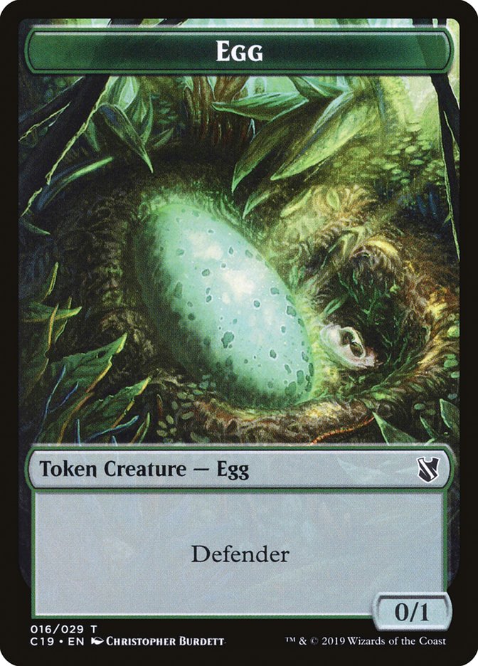 Egg Token [Commander 2019 Tokens] | Gamers Paradise