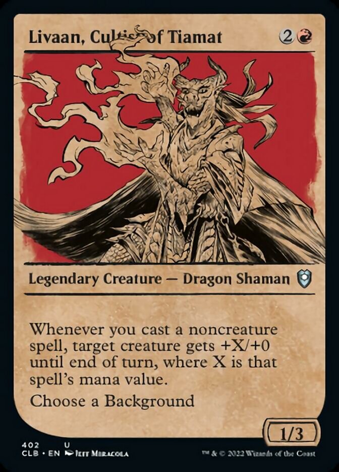 Livaan, Cultist of Tiamat (Showcase) [Commander Legends: Battle for Baldur's Gate] | Gamers Paradise