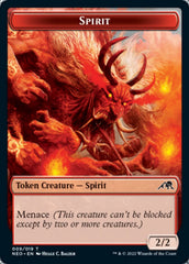 Elemental // Spirit (009) Double-Sided Token [Kamigawa: Neon Dynasty Commander Tokens] | Gamers Paradise