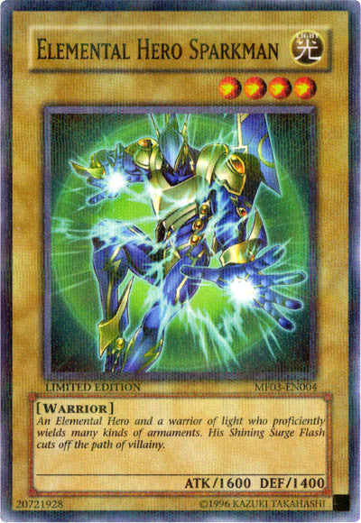 Elemental Hero Sparkman [MF03-EN004] Parallel Rare | Gamers Paradise