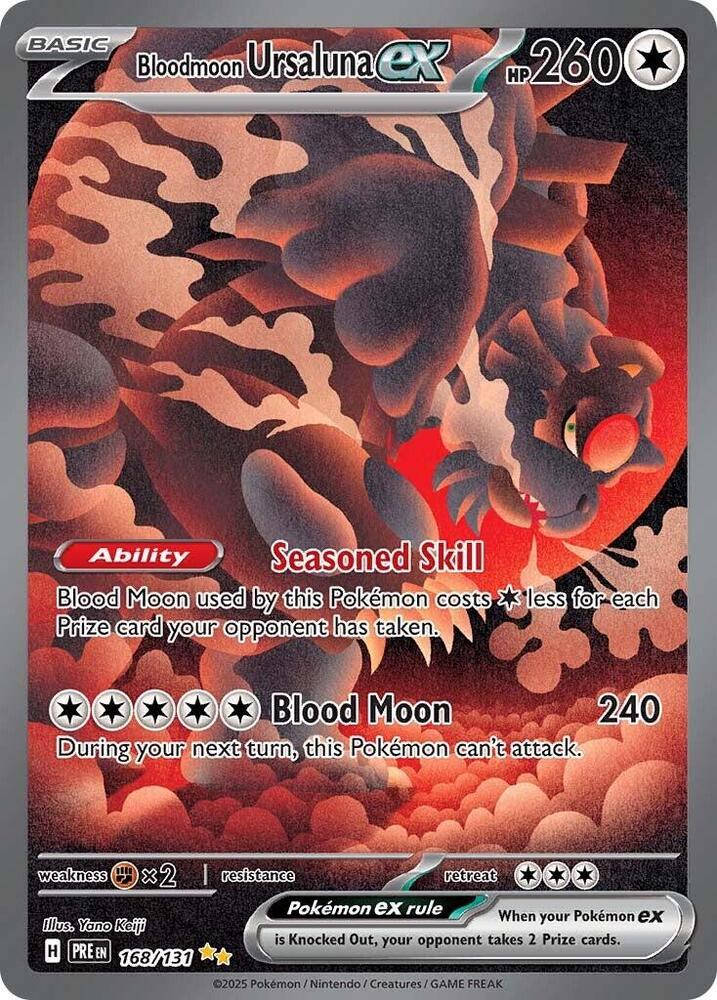 Bloodmoon Ursaluna ex (168/131) [Scarlet & Violet: Prismatic Evolutions] | Gamers Paradise