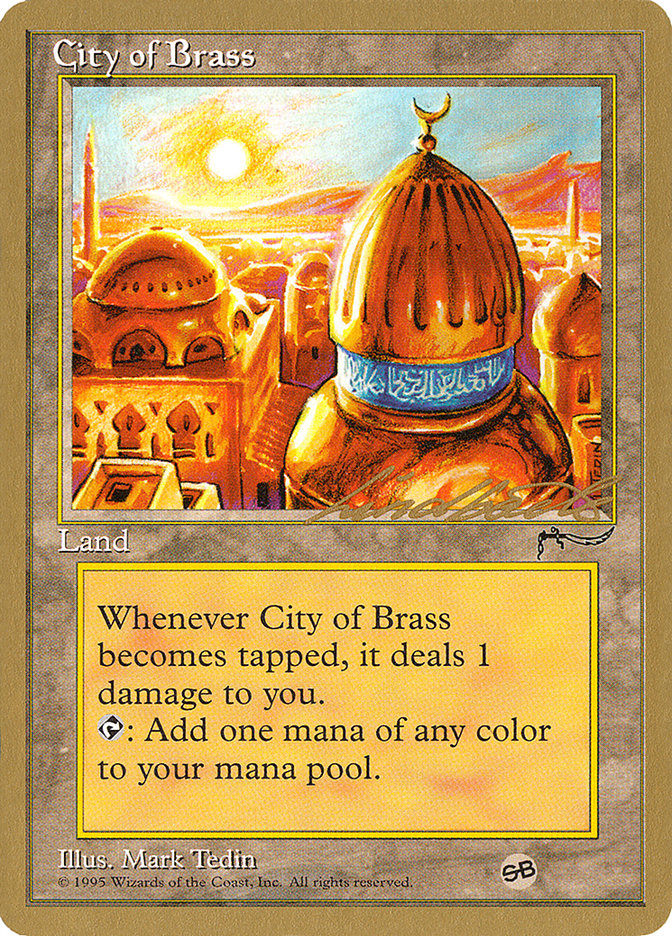 City of Brass (Leon Lindback) (SB) [Pro Tour Collector Set] | Gamers Paradise