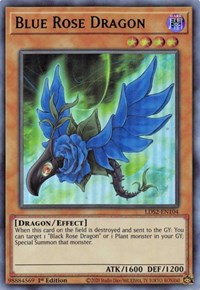 Blue Rose Dragon (Green) [LDS2-EN104] Ultra Rare | Gamers Paradise