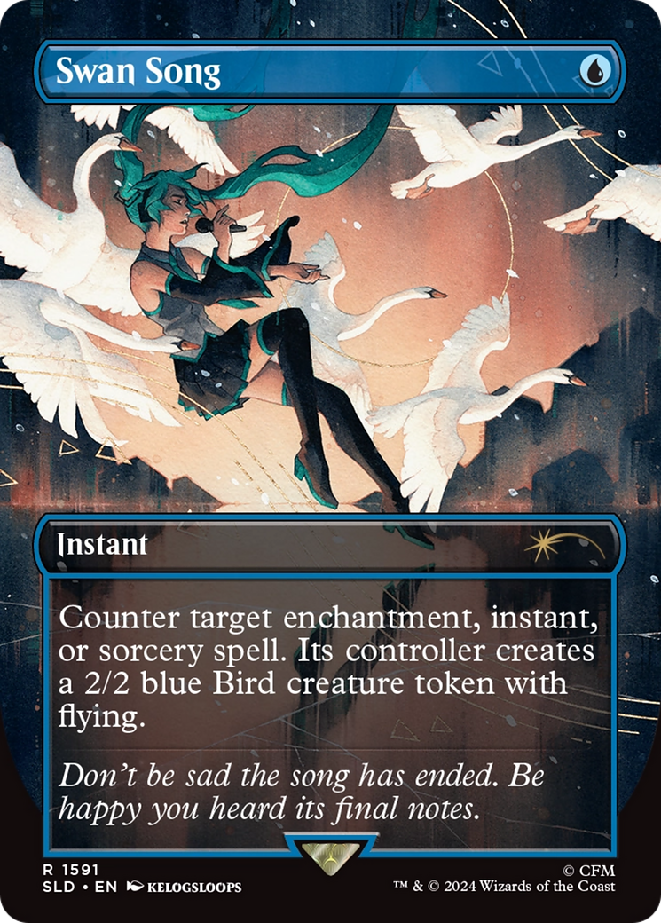 Swan Song (1591) (Rainbow Foil) [Secret Lair Drop Series] | Gamers Paradise