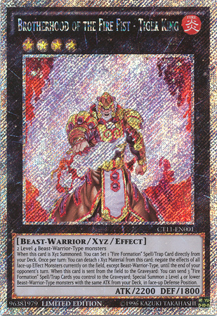 Brotherhood of the Fire Fist - Tiger King [CT11-EN001] Secret Rare | Gamers Paradise