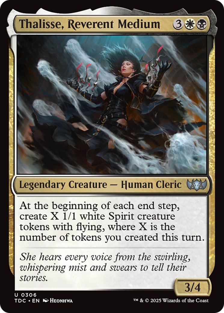 Thalisse, Reverent Medium [Tarkir: Dragonstorm Commander] | Gamers Paradise