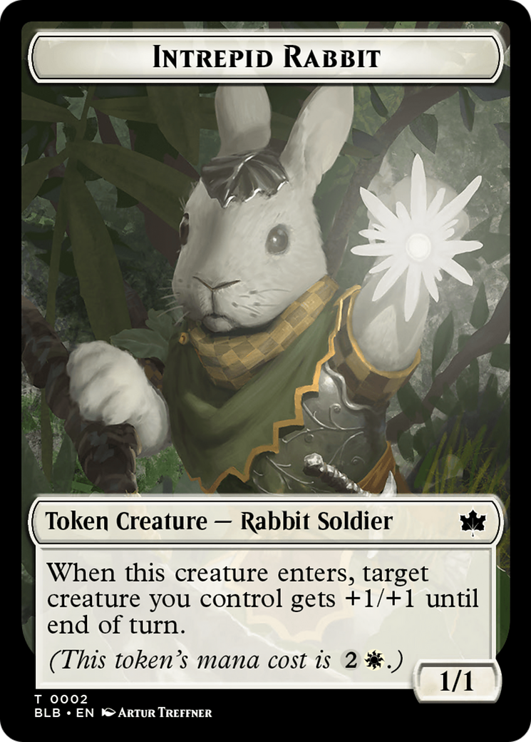 Intrepid Rabbit Token [Bloomburrow Tokens] | Gamers Paradise