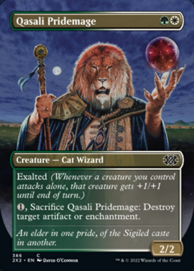 Qasali Pridemage (Borderless Alternate Art) [Double Masters 2022] | Gamers Paradise