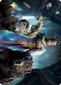 Kolvori, God of Kinship Art Card (Gold-Stamped Signature) [Kaldheim Art Series] | Gamers Paradise
