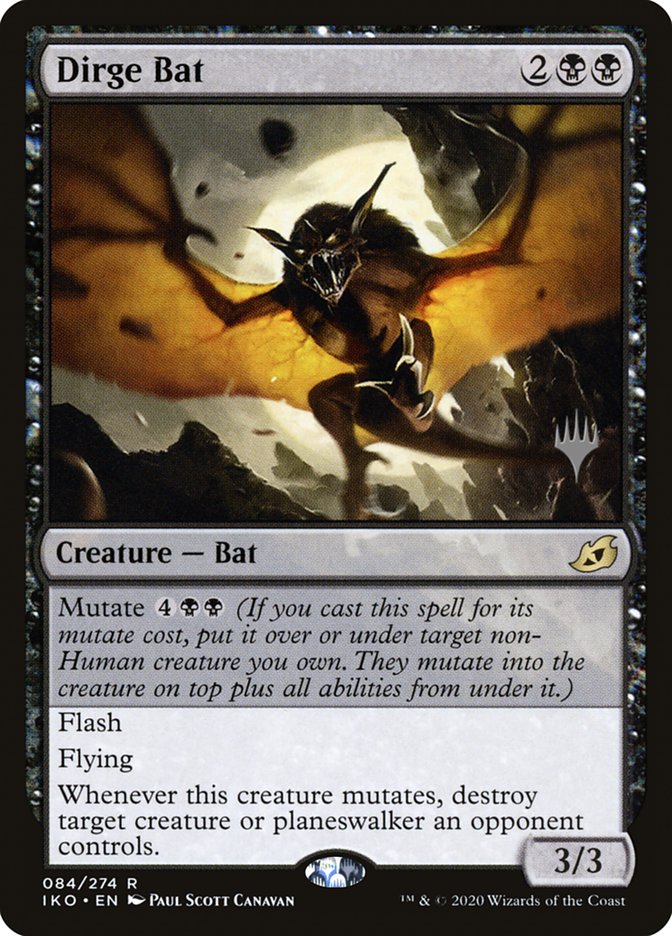 Dirge Bat (Promo Pack) [Ikoria: Lair of Behemoths Promos] | Gamers Paradise