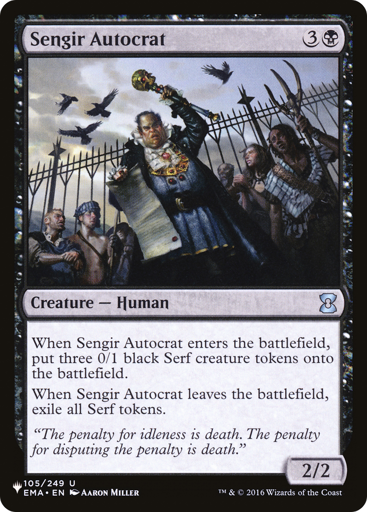 Sengir Autocrat [The List Reprints] | Gamers Paradise