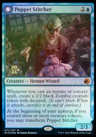 Poppet Stitcher // Poppet Factory [Innistrad: Midnight Hunt Prerelease Promos] | Gamers Paradise