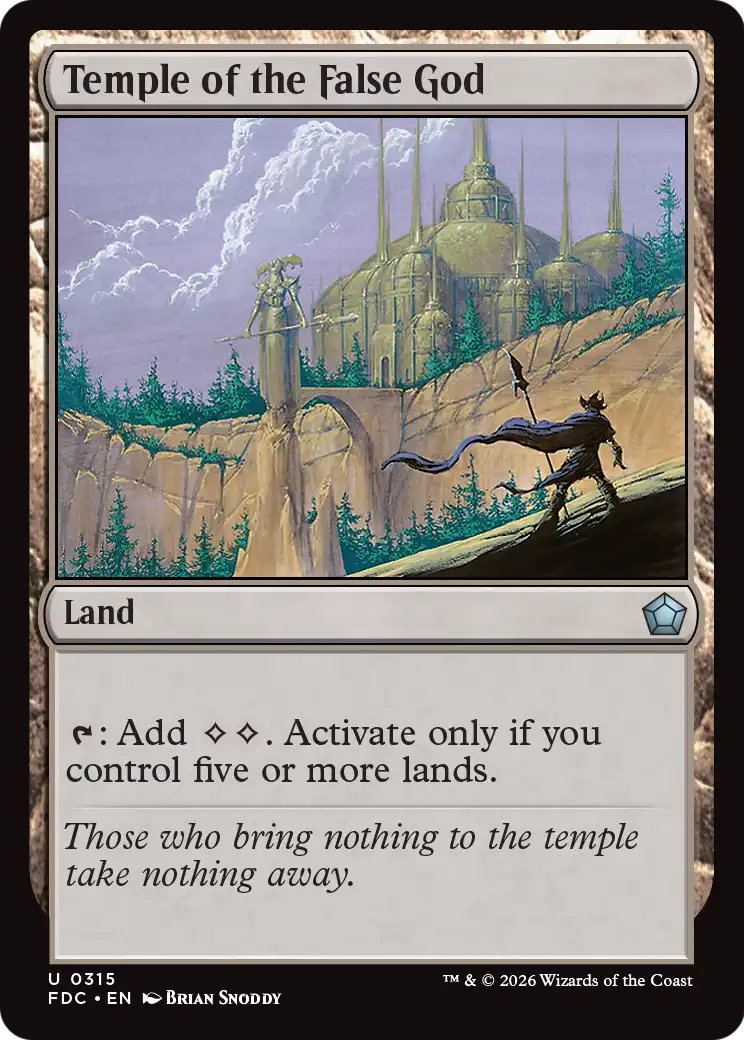 Temple of the False God [Foundations Commander] | Gamers Paradise
