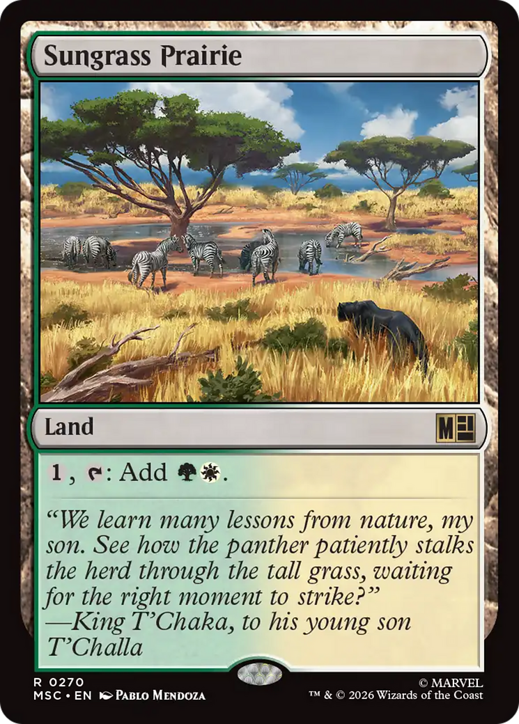 Sungrass Prairie (Surge Foil) [Marvel Super Heroes Commander] | Gamers Paradise