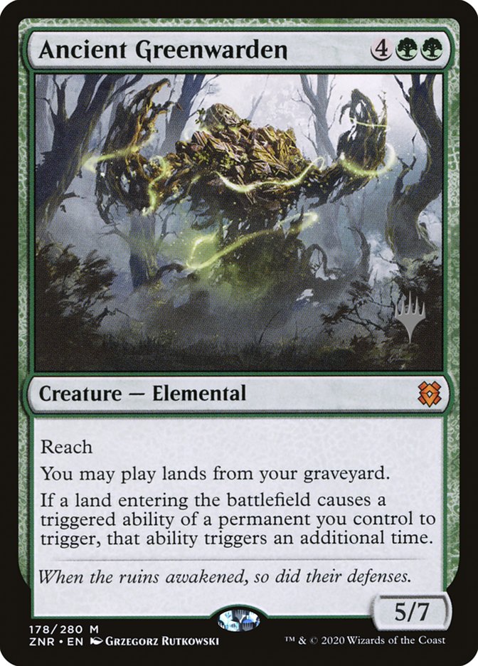 Ancient Greenwarden (Promo Pack) [Zendikar Rising Promos] | Gamers Paradise