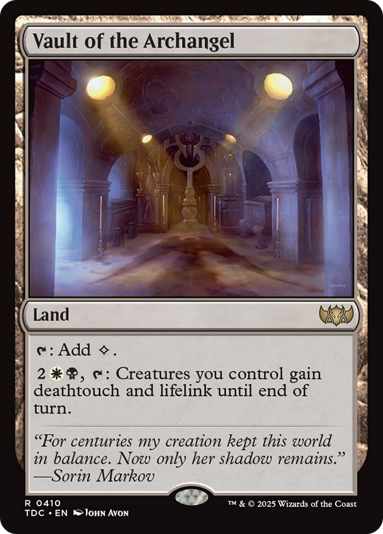 Vault of the Archangel [Tarkir: Dragonstorm Commander] | Gamers Paradise