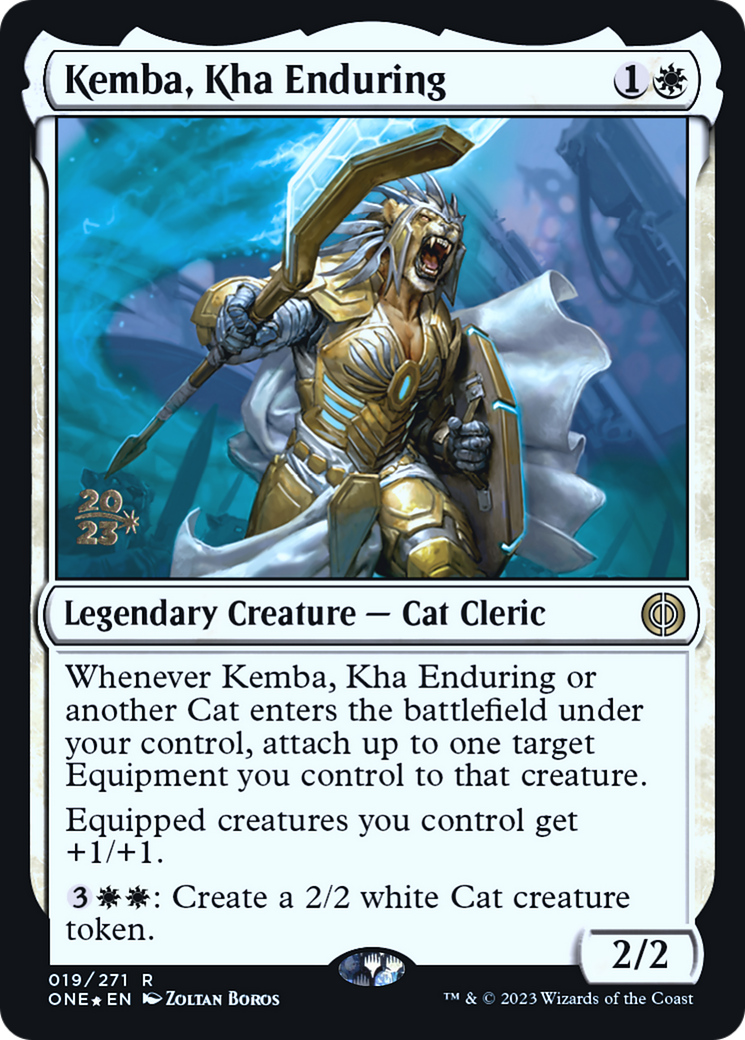 Kemba, Kha Enduring [Phyrexia: All Will Be One Prerelease Promos] | Gamers Paradise