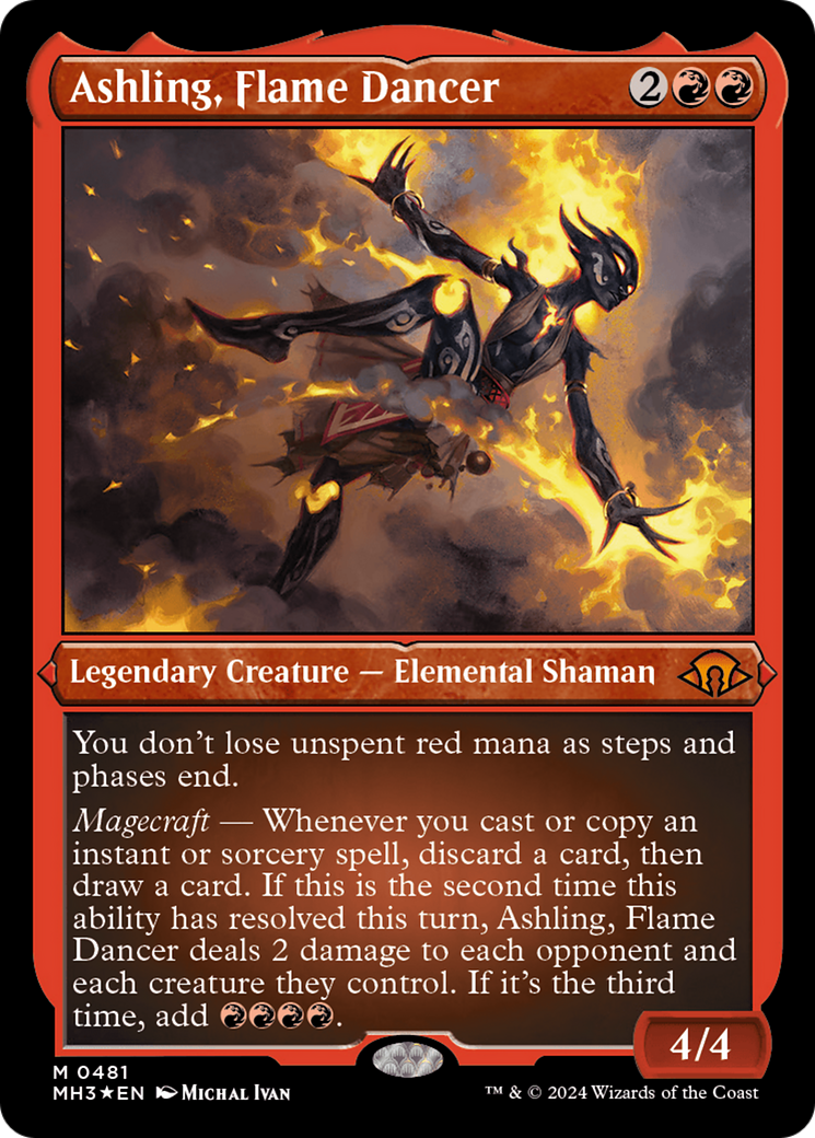 Ashling, Flame Dancer (Foil Etched) [Modern Horizons 3] | Gamers Paradise