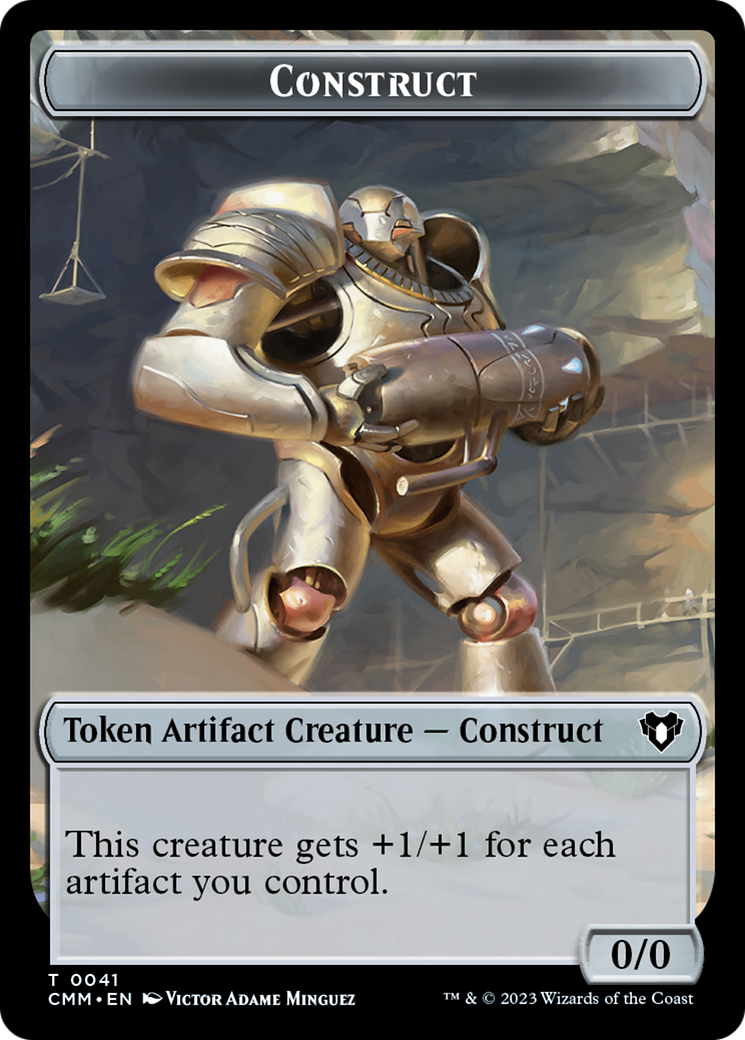 City's Blessing // Construct (41) Double-Sided Token [Commander Masters Tokens] | Gamers Paradise