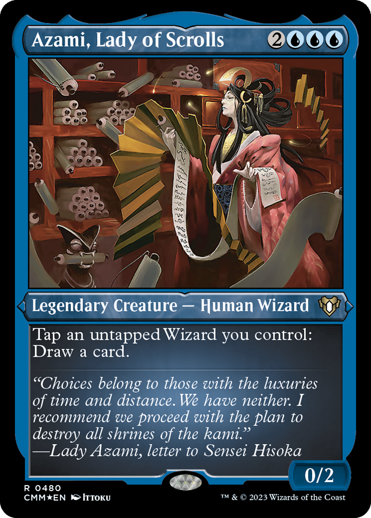 Azami, Lady of Scrolls (Foil Etched) [Commander Masters] | Gamers Paradise