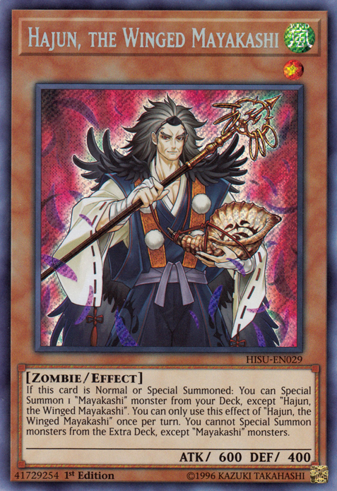 Hajun, the Winged Mayakashi [HISU-EN029] Secret Rare | Gamers Paradise