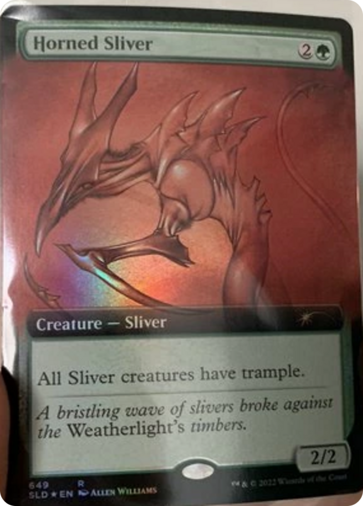 Horned Sliver (Extended Art) [Secret Lair Drop Promos] | Gamers Paradise