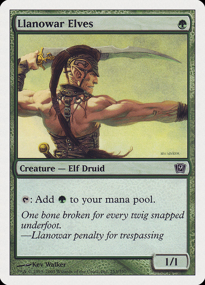 Llanowar Elves (9th Edition) [Oversize Cards] | Gamers Paradise