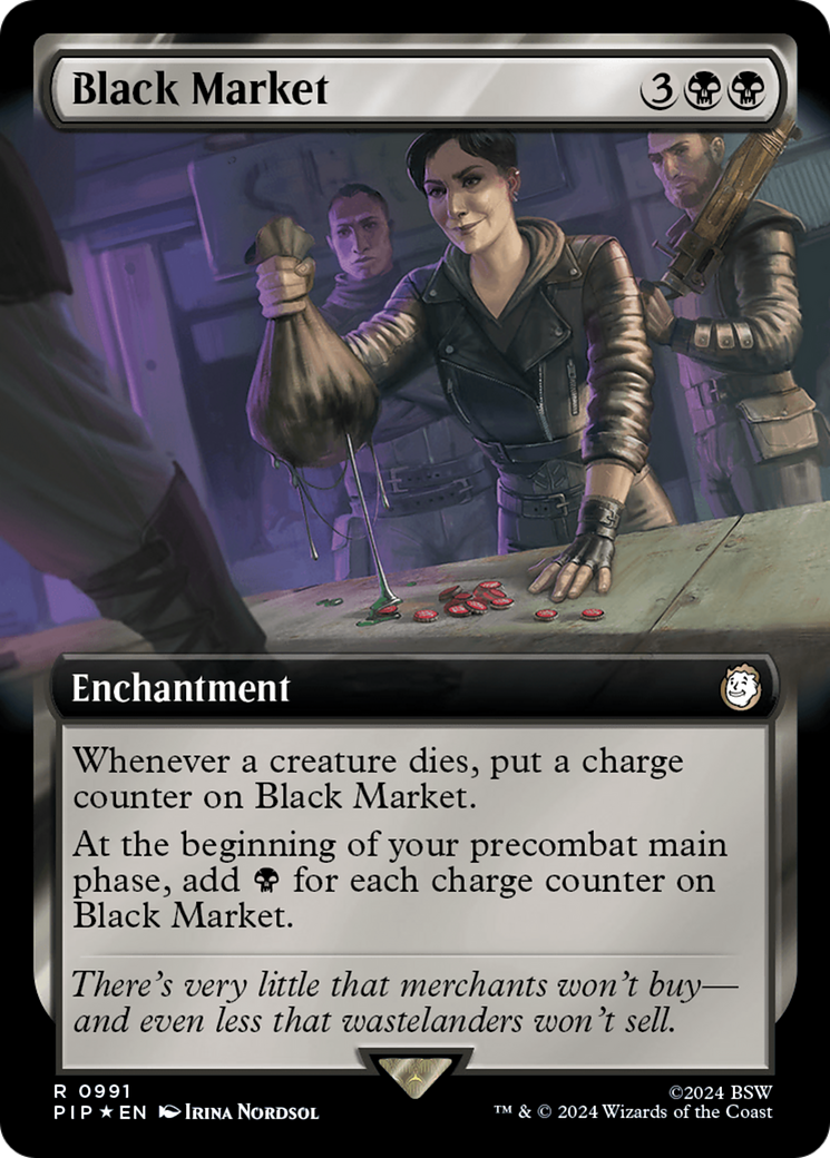 Black Market (Extended Art) (Surge Foil) [Fallout] | Gamers Paradise