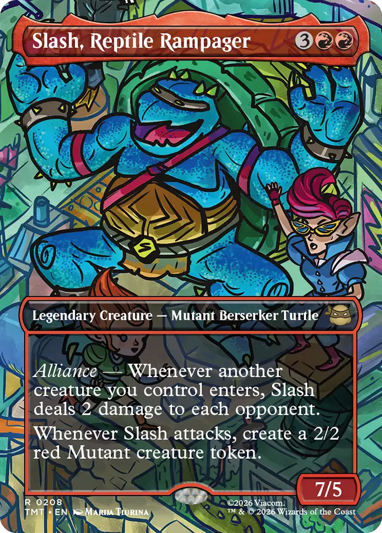 Slash, Reptile Rampager (Borderless) [Teenage Mutant Ninja Turtles] | Gamers Paradise