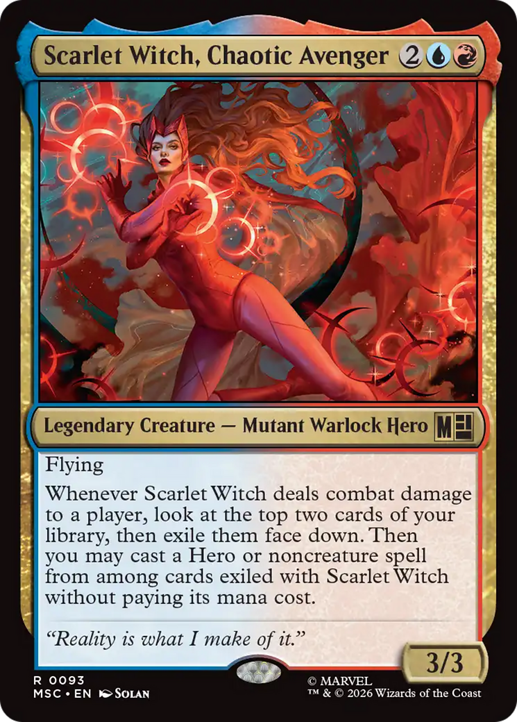 Scarlet Witch, Chaotic Avenger (Surge Foil) [Marvel Super Heroes Commander] | Gamers Paradise