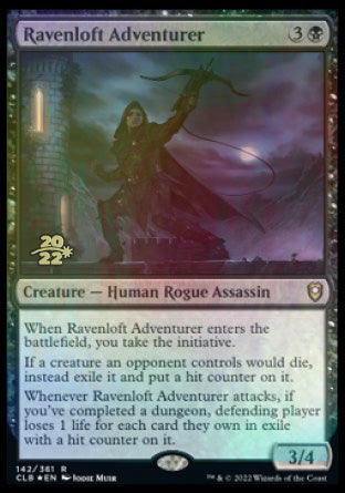 Ravenloft Adventurer [Commander Legends: Battle for Baldur's Gate Prerelease Promos] | Gamers Paradise